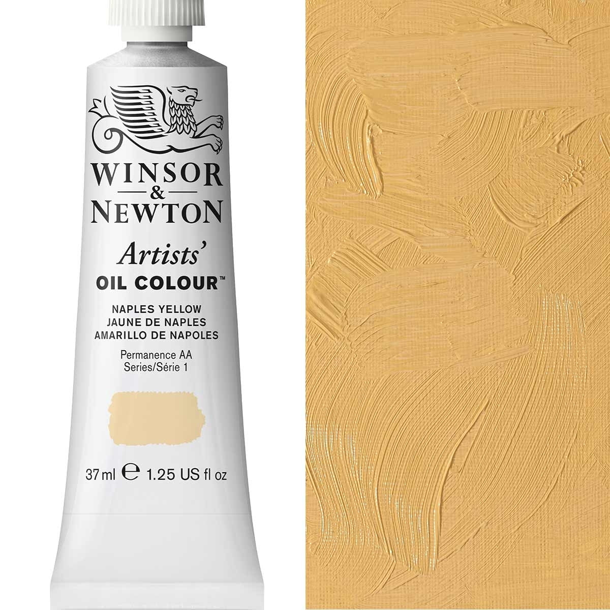 Winsor and Newton - Colore olio degli artisti - 37 ml - Napoli giallo