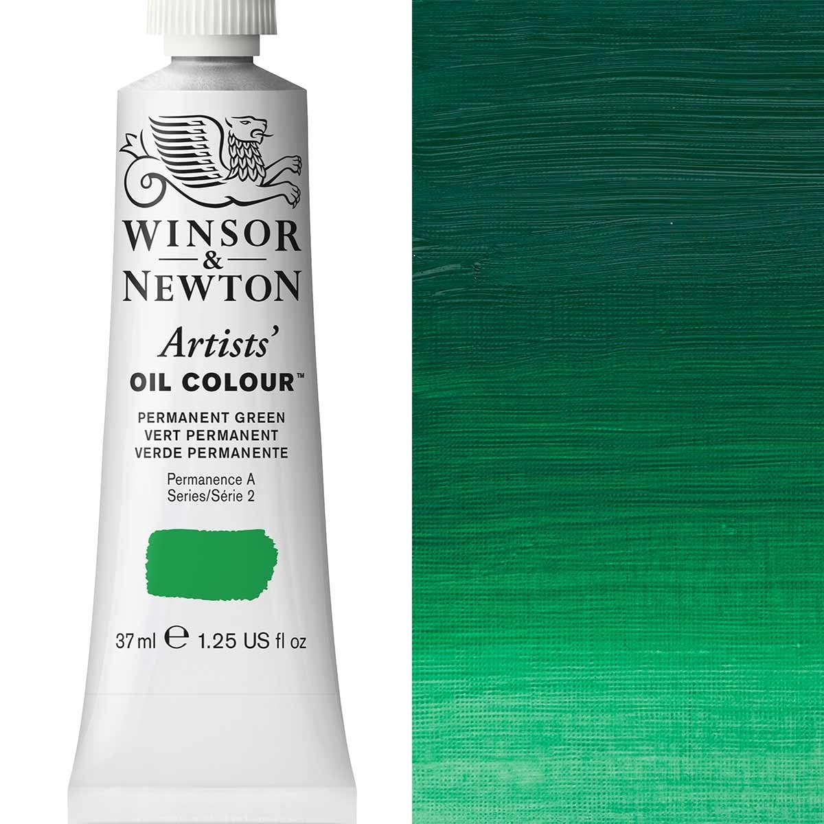 Winsor and Newton - Artists' Oil Colour - 37ml - Permanent Green