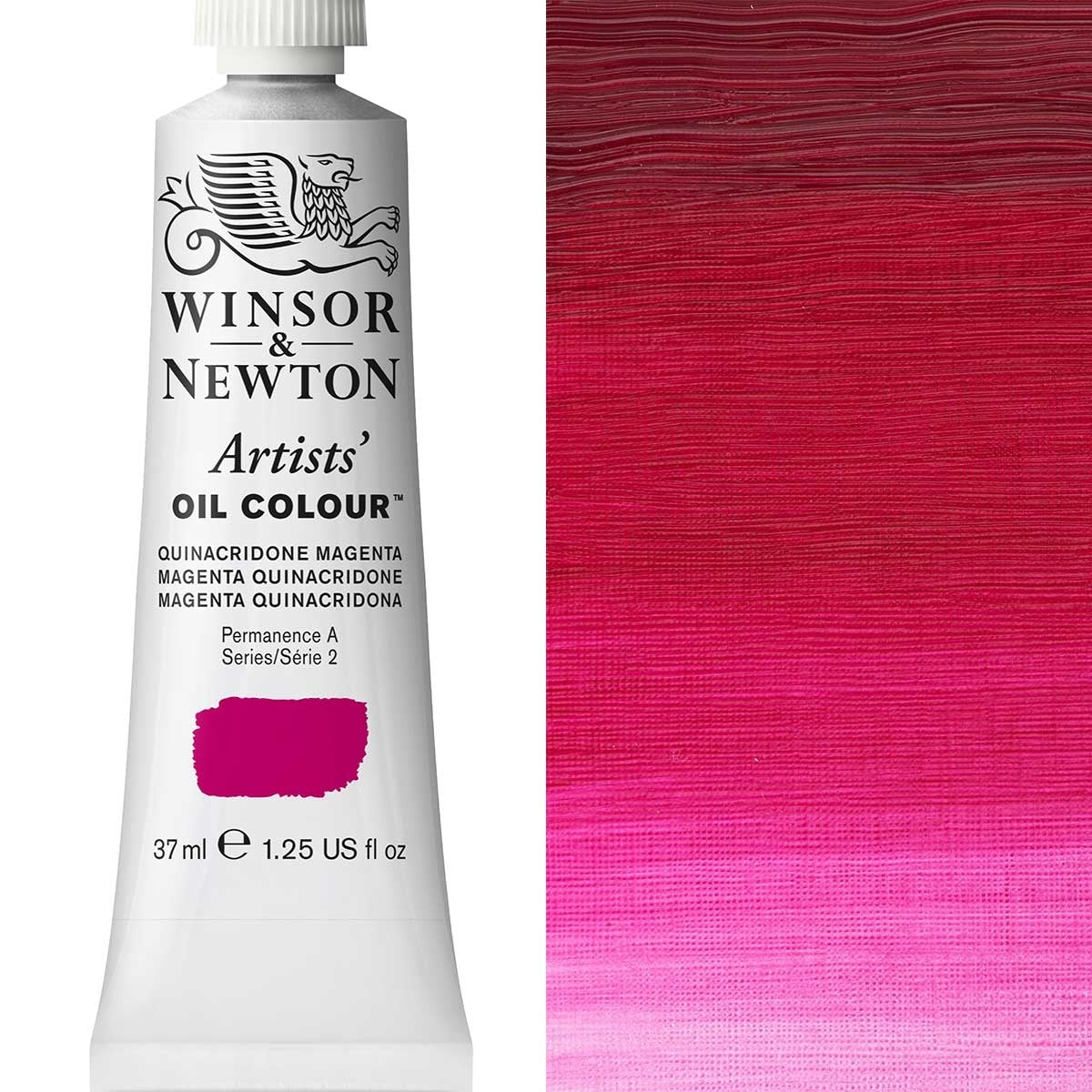 Winsor and Newton - Artists' Oil Colour - 37ml - Quinacradone Magenta
