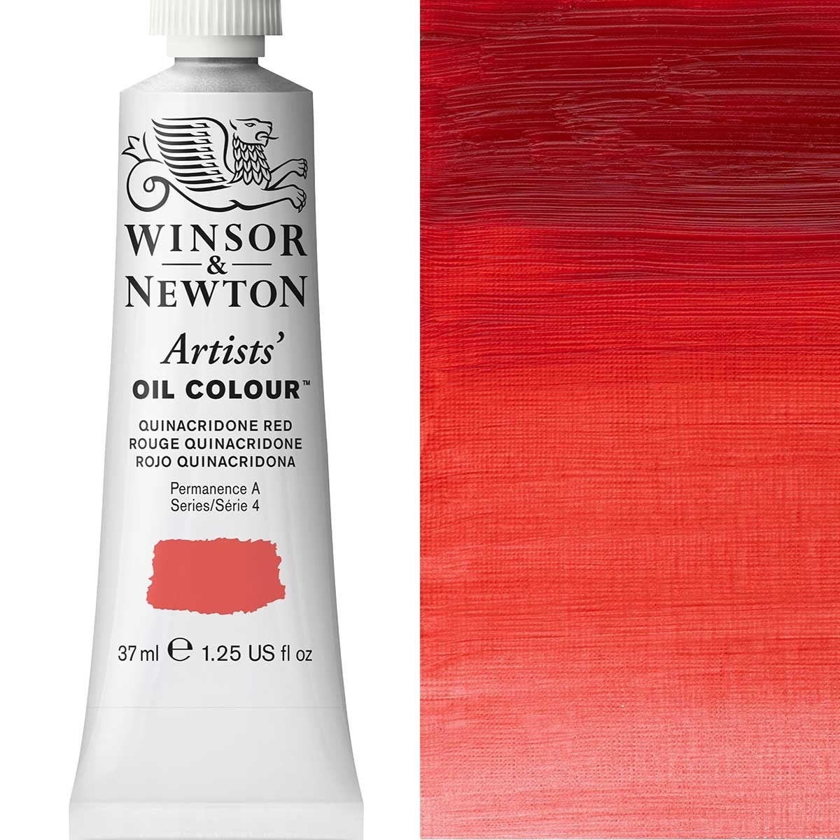 Winsor and Newton - Artists' Oil Colour - 37ml - Quinacradone Red