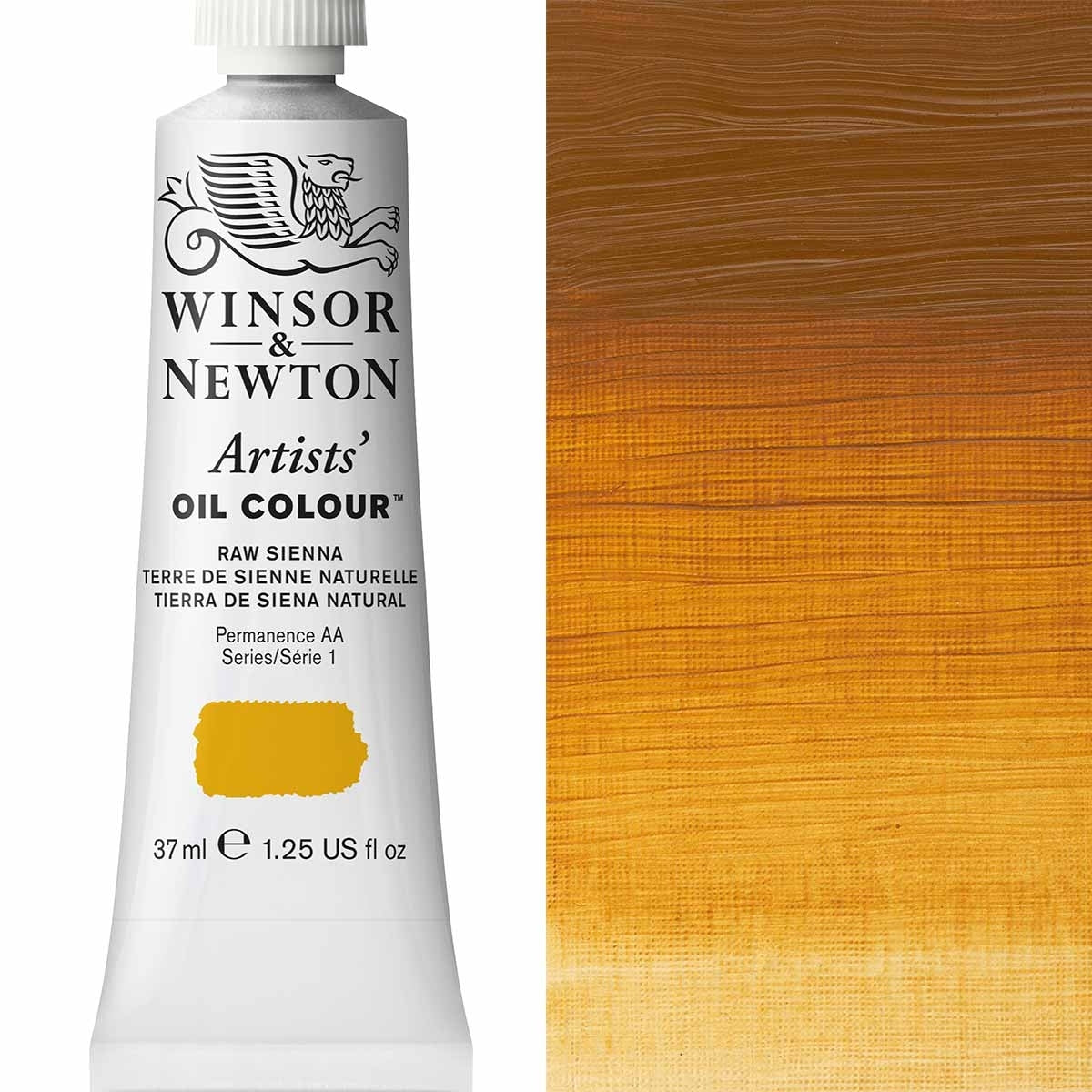Winsor and Newton - Artists' Oil Colour - 37ml - Raw Sienna