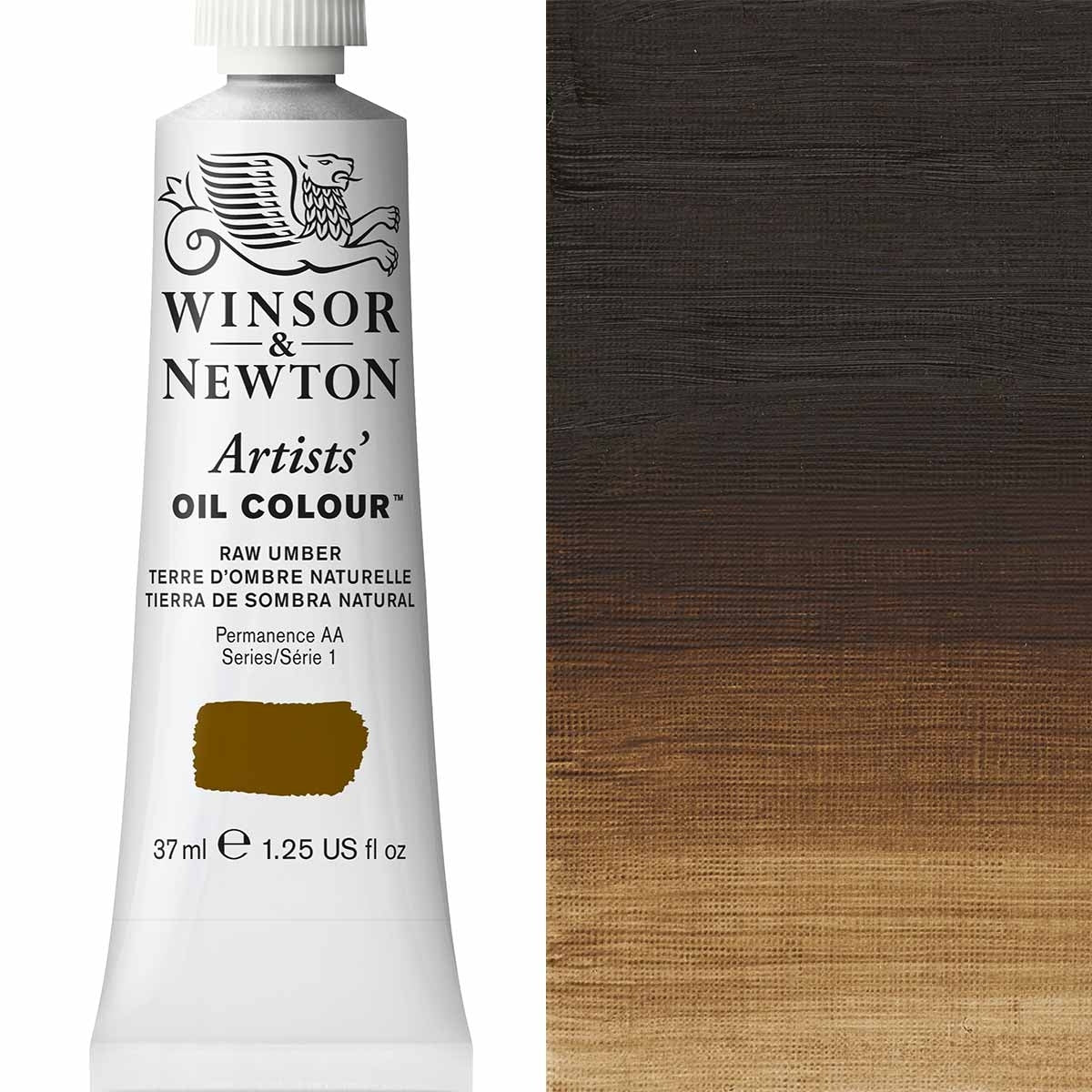 Winsor and Newton - Artists' Oil Colour - 37ml - Raw Umber