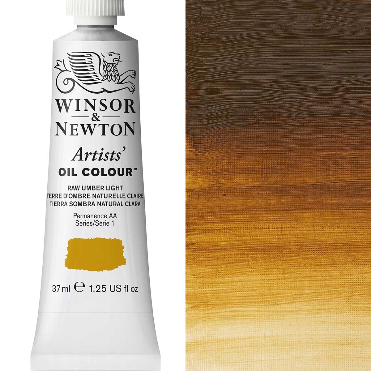 Winsor and Newton - Artists' Oil Colour - 37ml - Raw Umber Light