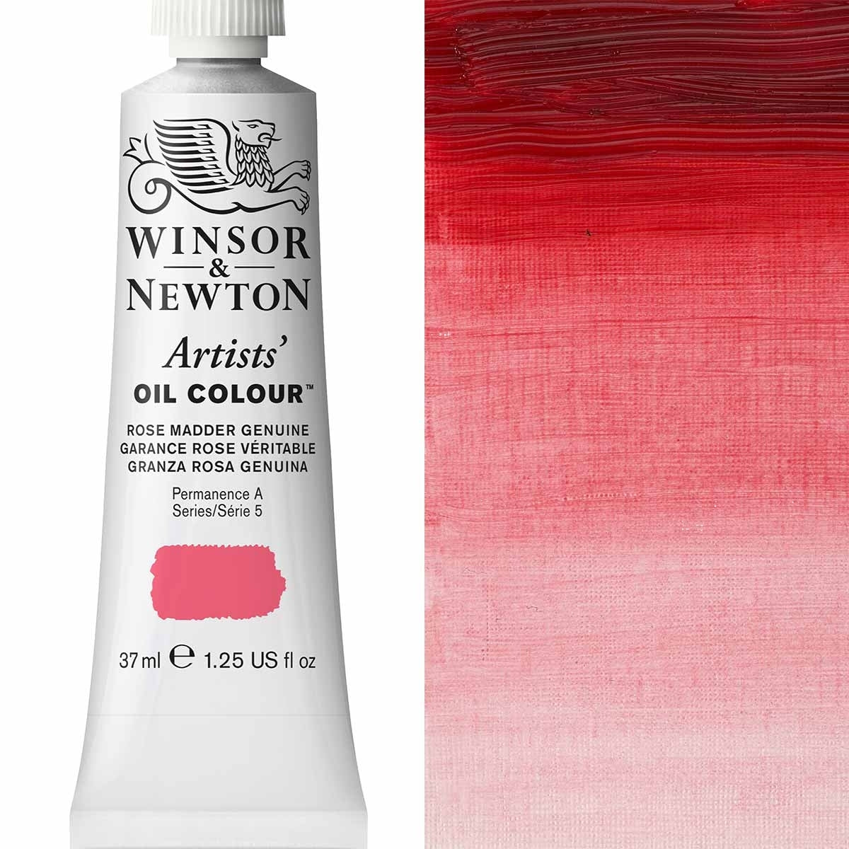 Winsor et Newton - Couleur d'huile des artistes - 37 ml - Rose Madder authentique