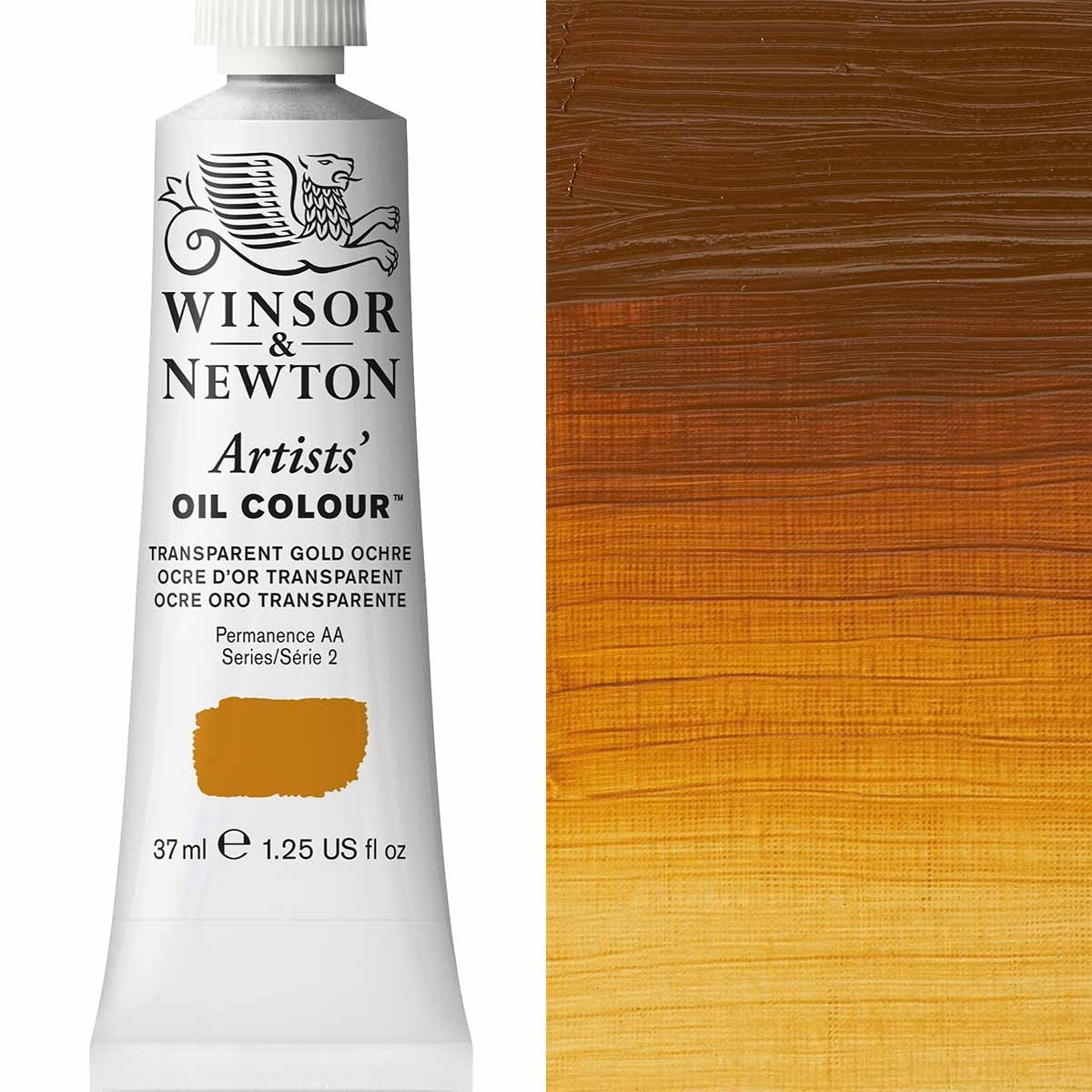Winsor and Newton - Artists' Oil Colour - 37ml - Transparent Gold Ochre