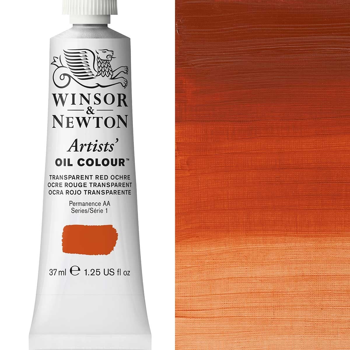 Winsor et Newton - Couleur d'huile des artistes - 37 ml - Ochère rouge transparent