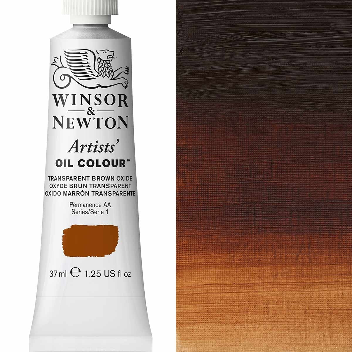 Winsor e Newton - Colore olio degli artisti - 37 ml - ossido marrone trasparente