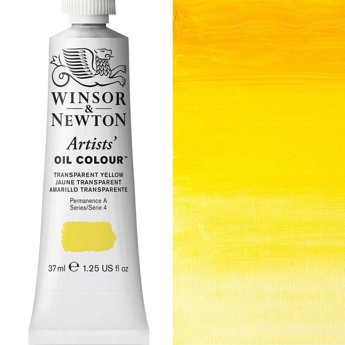Winsor and Newton - Artists' Oil Colour - 37ml - Transparent Yellow