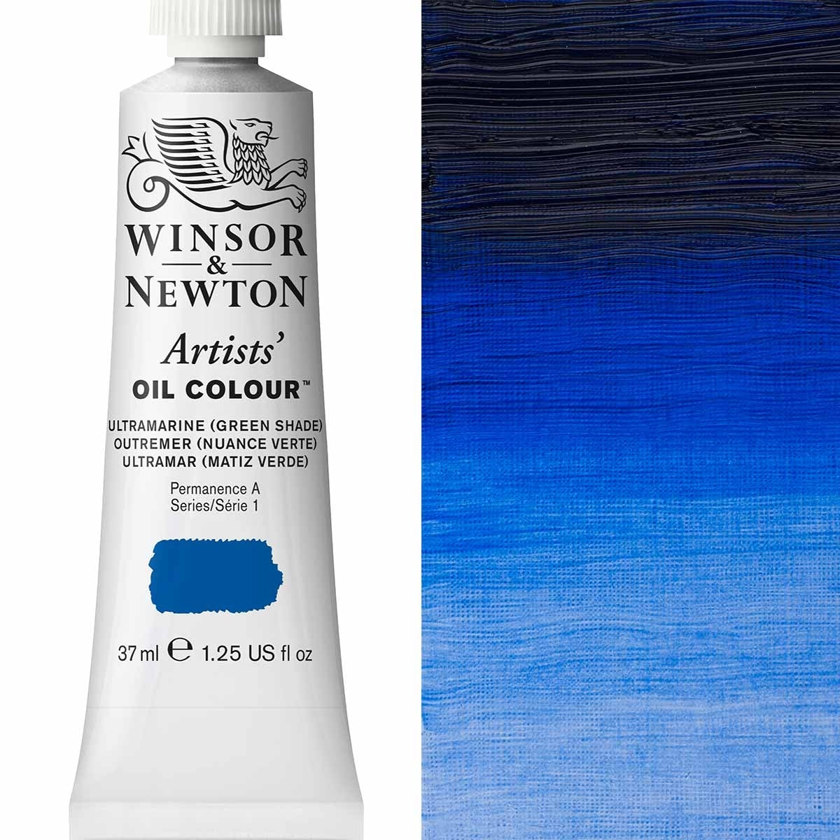 Winsor and Newton - Artists' Oil Colour - 37ml - Ultramarine Green Shade