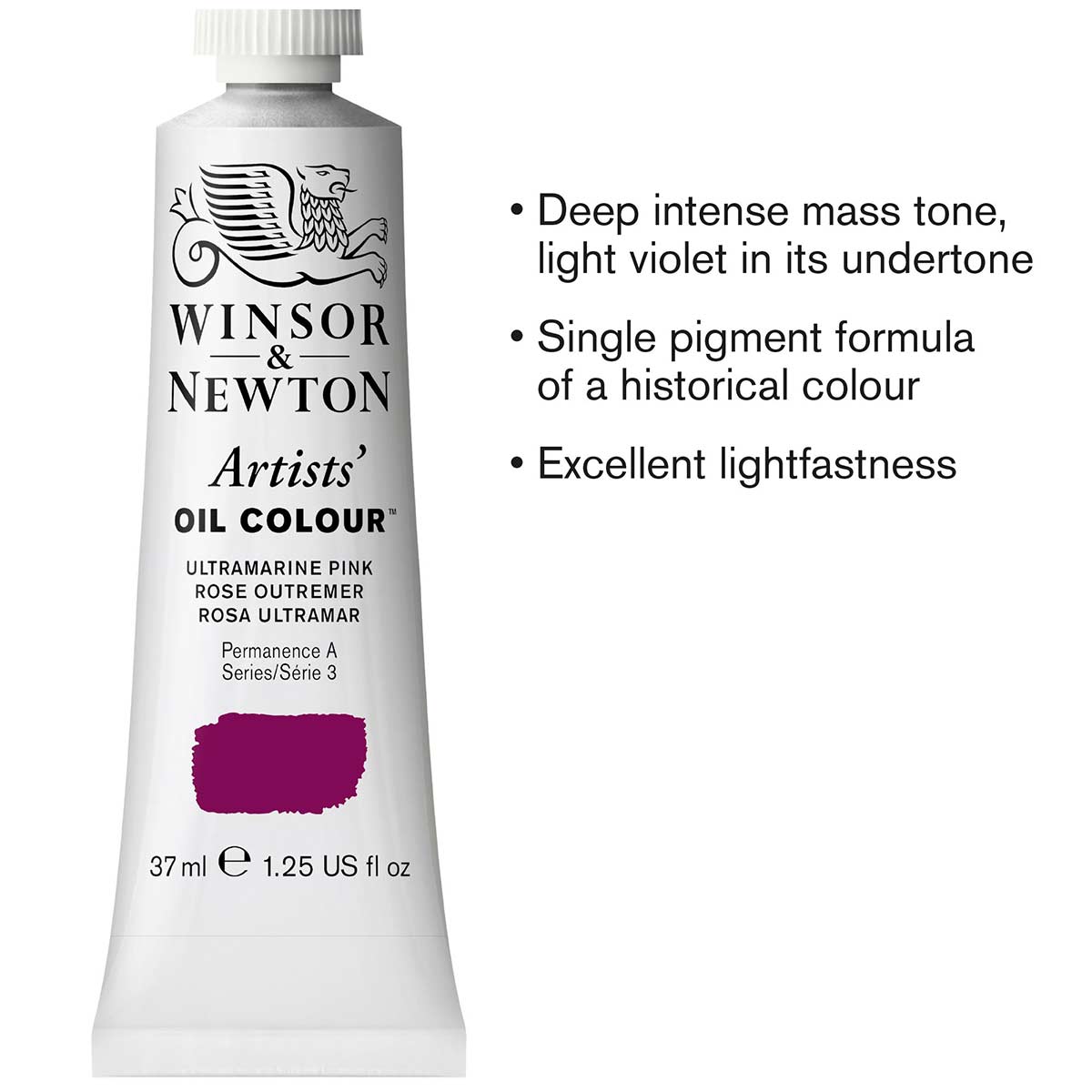 Winsor e Newton - Colore ad olio per artisti - 37ml - Rosa oltremare S3