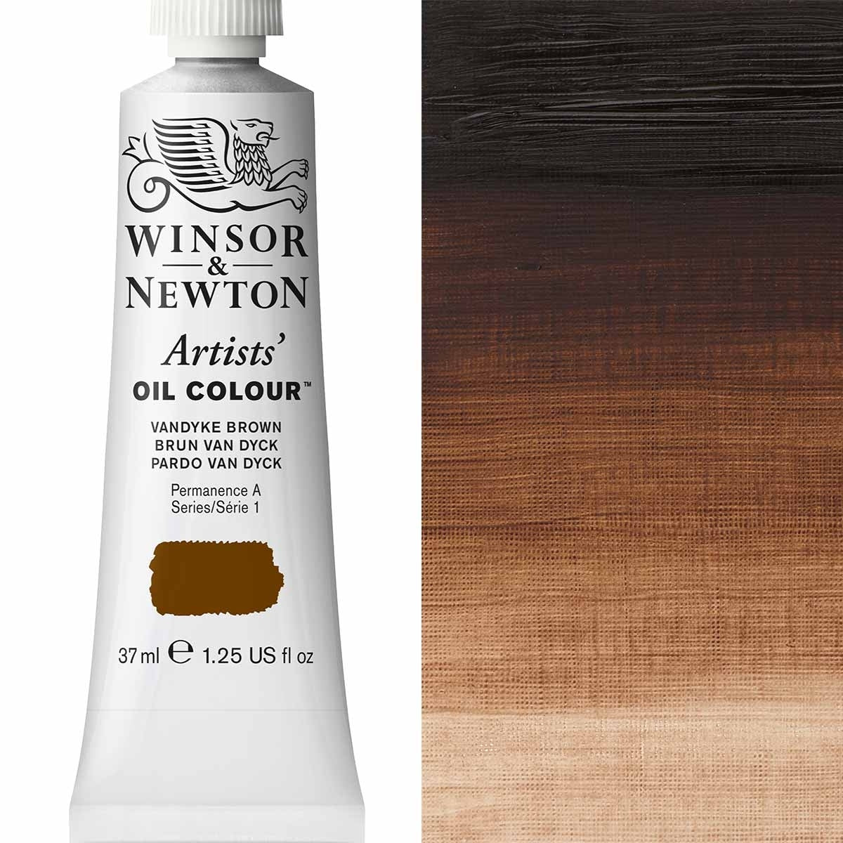 Winsor und Newton - Ölfarbe der Künstler - 37 ml - Vandyke Brown