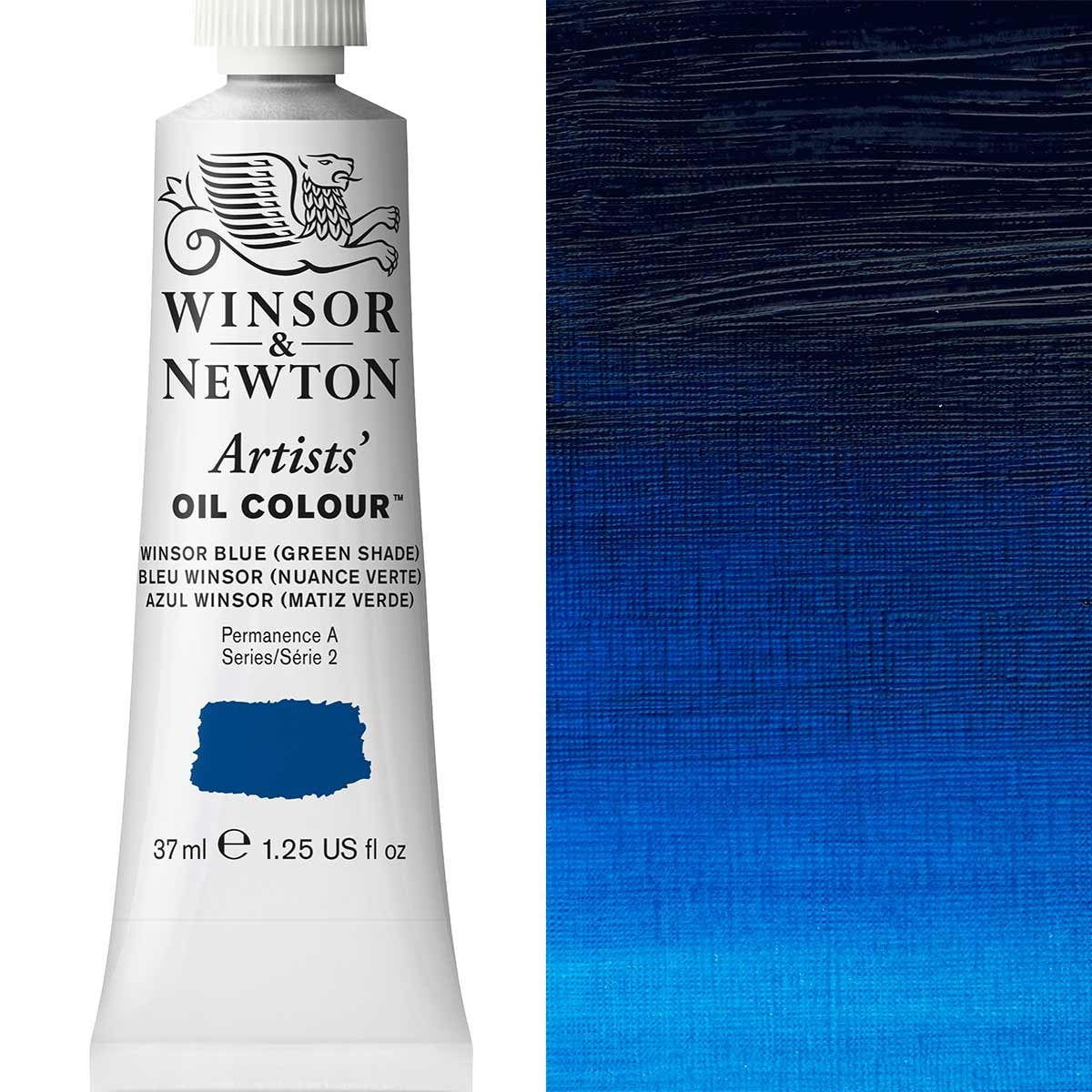 Winsor und Newton - Ölfarbe der Künstler - 37 ml - Winsor Blue Green Shade