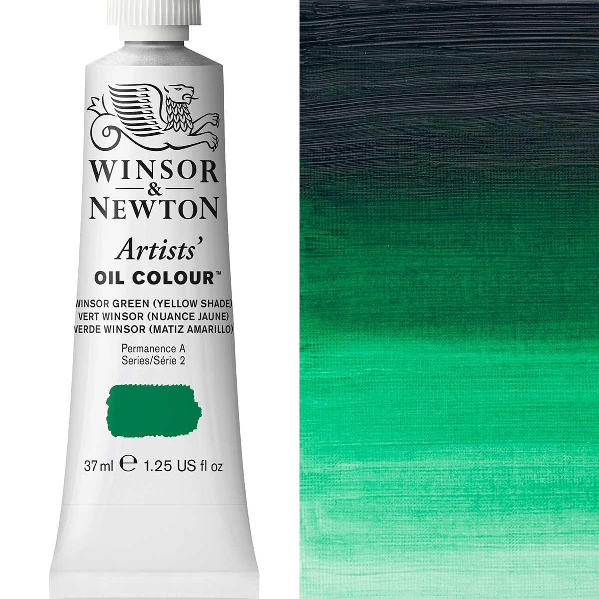 Winsor und Newton - Ölfarbe der Künstler - 37 ml - Winsor Green Yellow Shade