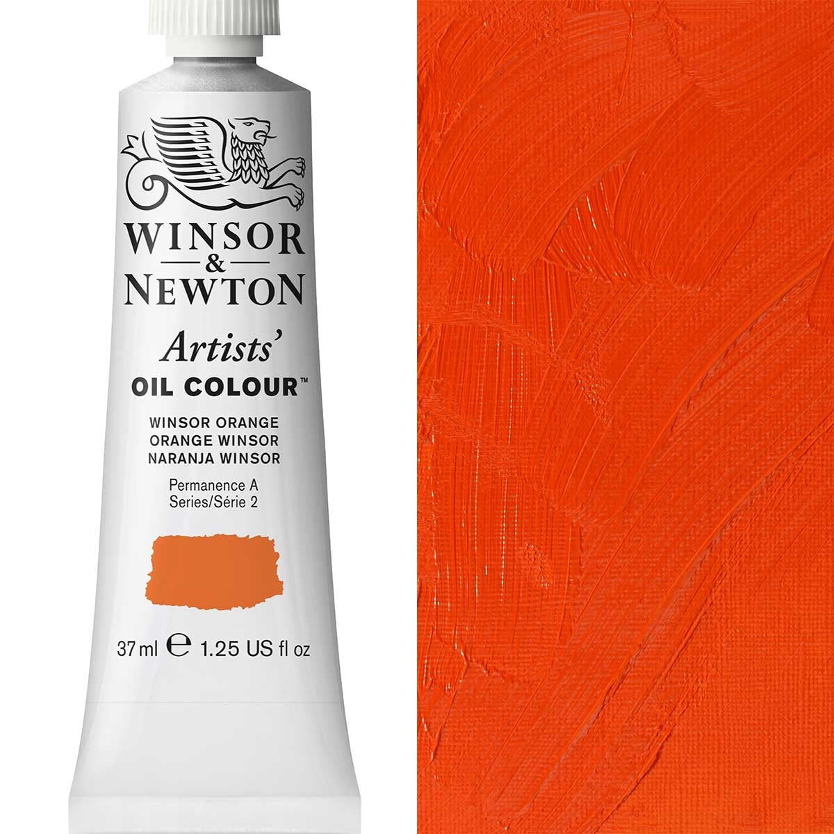 Winsor et Newton - Couleur d'huile des artistes - 37 ml - Winsor Orange