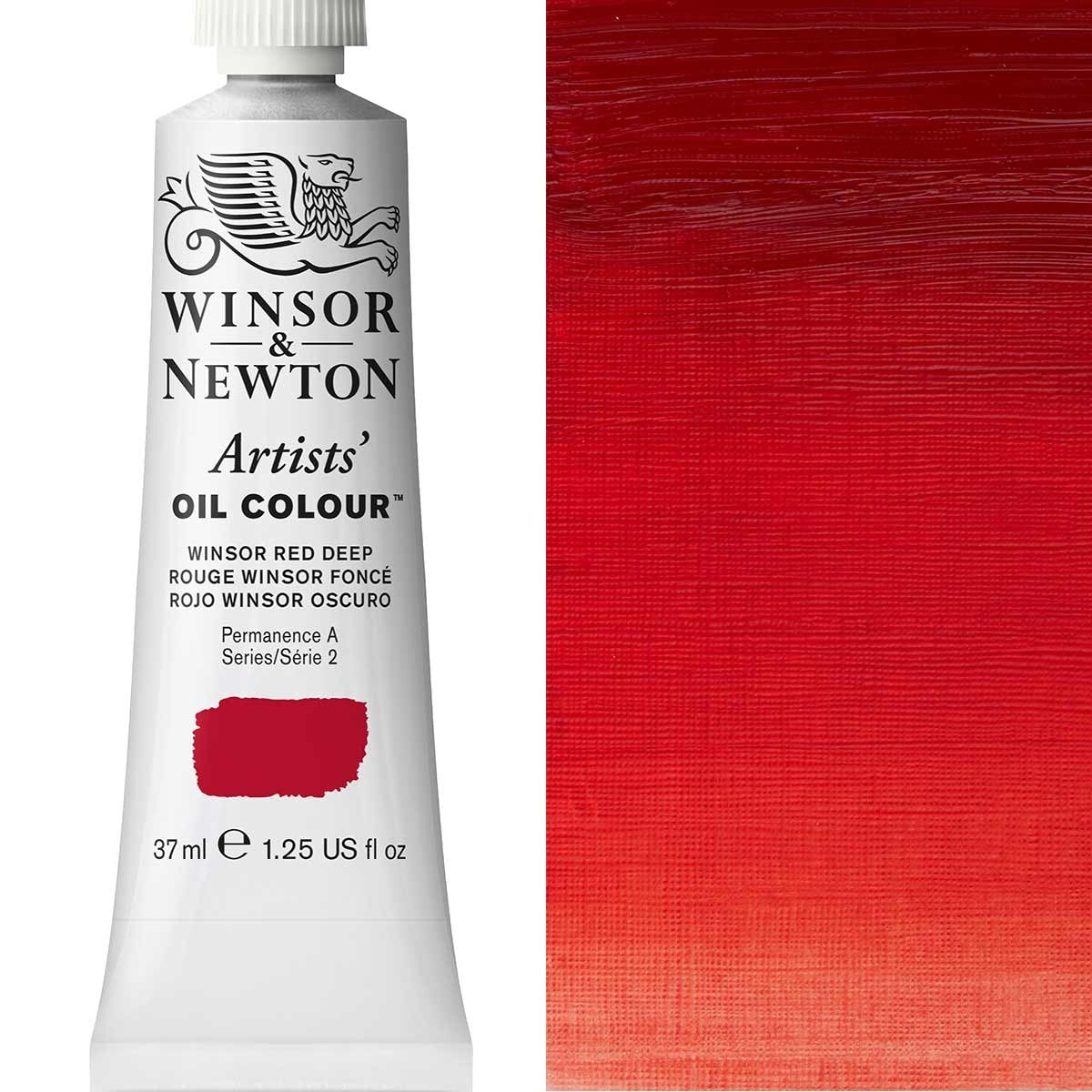 Winsor and Newton - Artists' Oil Colour - 37ml - Winsor Red Deep