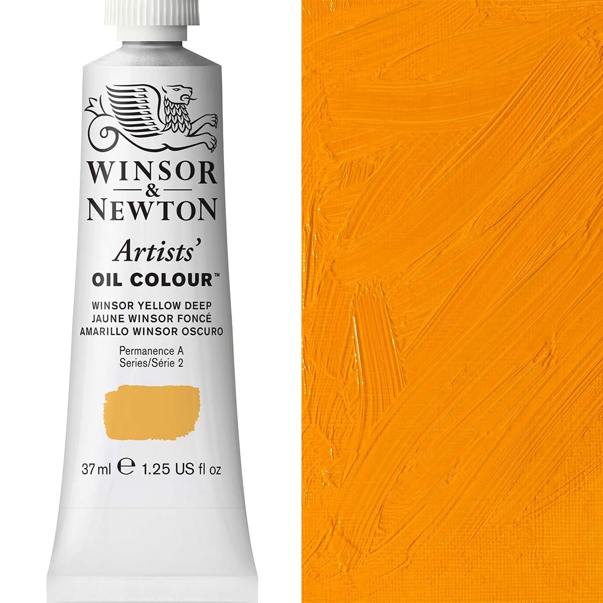 Winsor and Newton - Artists' Oil Colour - 37ml - Winsor Yellow Deep