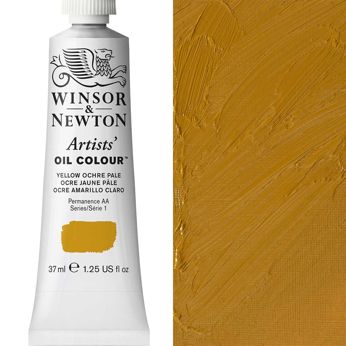Winsor and Newton - Artists' Oil Colour - 37ml - Yellow Ochre Pale