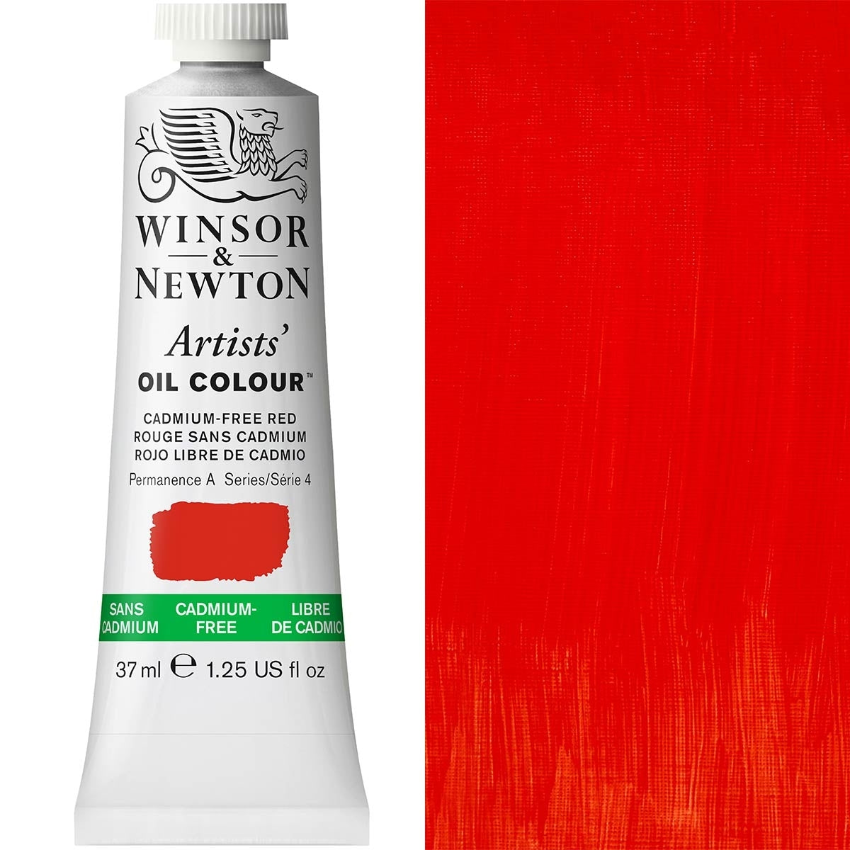 Winsor and Newton - Artists' Oil Colour - 37ml - Cad Free Red