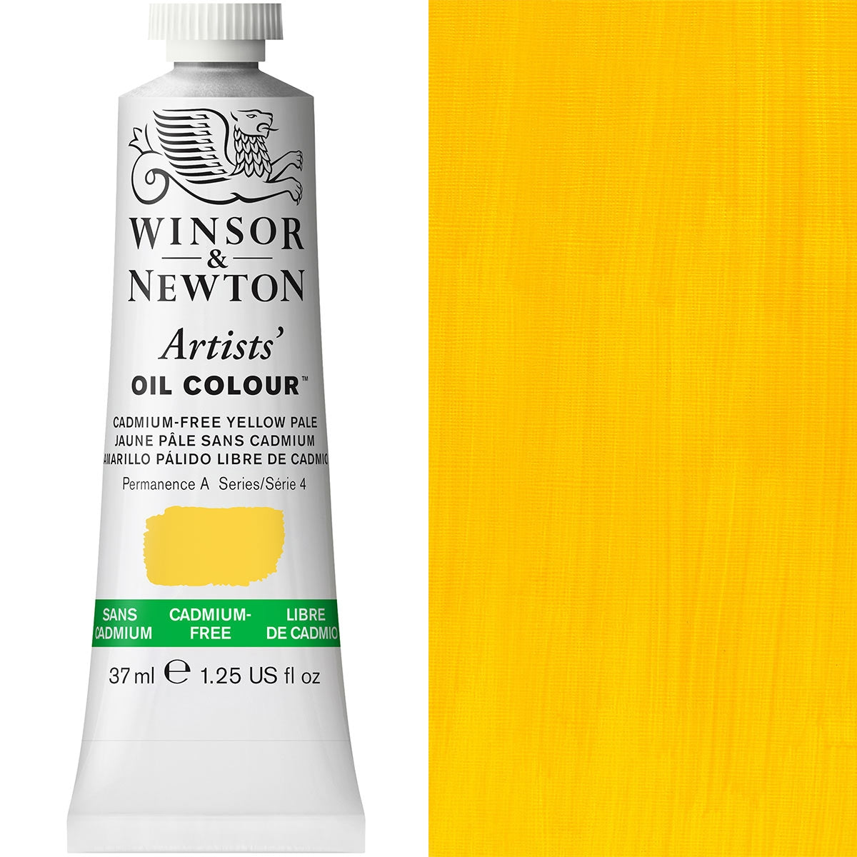 Winsor and Newton - Artists' Oil Colour - 37ml - Cad Free Yellow Pale