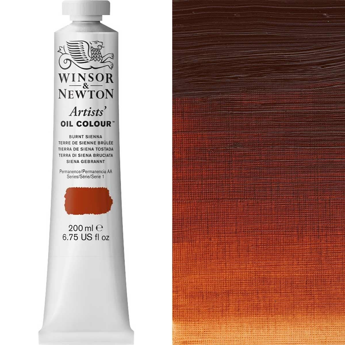 Winsor and Newton - Artists' Oil Colour - 200ml - Burnt Sienna