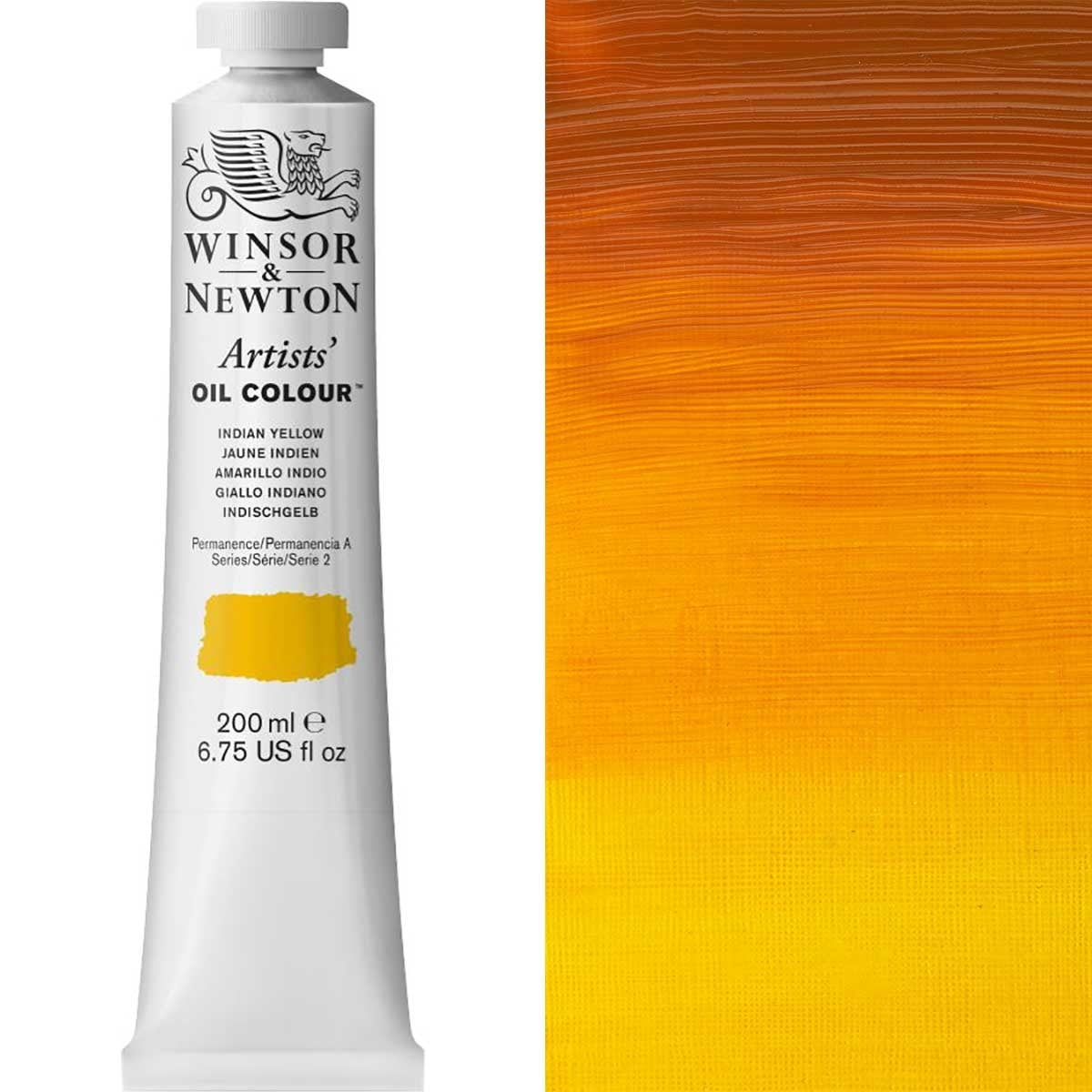 Winsor und Newton - Ölfarbe der Künstler - 200 ml - Indianer Gelb