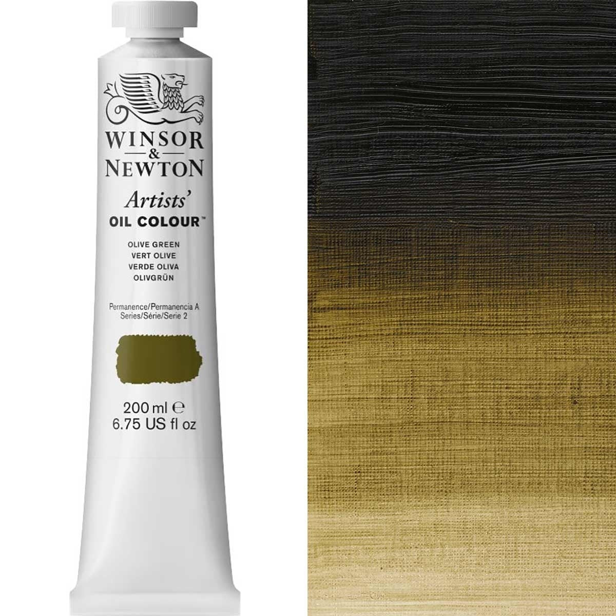Winsor and Newton - Artists' Oil Colour - 200ml - Olive Green