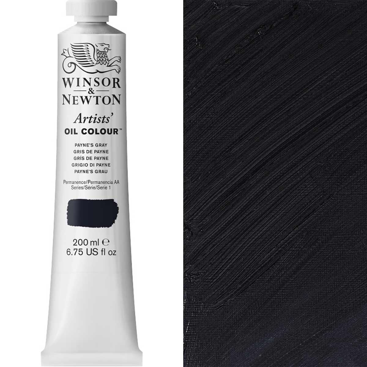 Winsor e Newton - Colore olio degli artisti - 200 ml - Payne's Grey