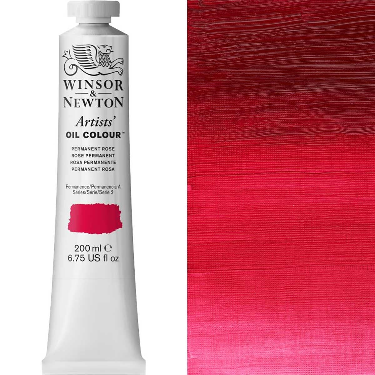 Winsor et Newton - Couleur d'huile des artistes - 200 ml - Rose permanente