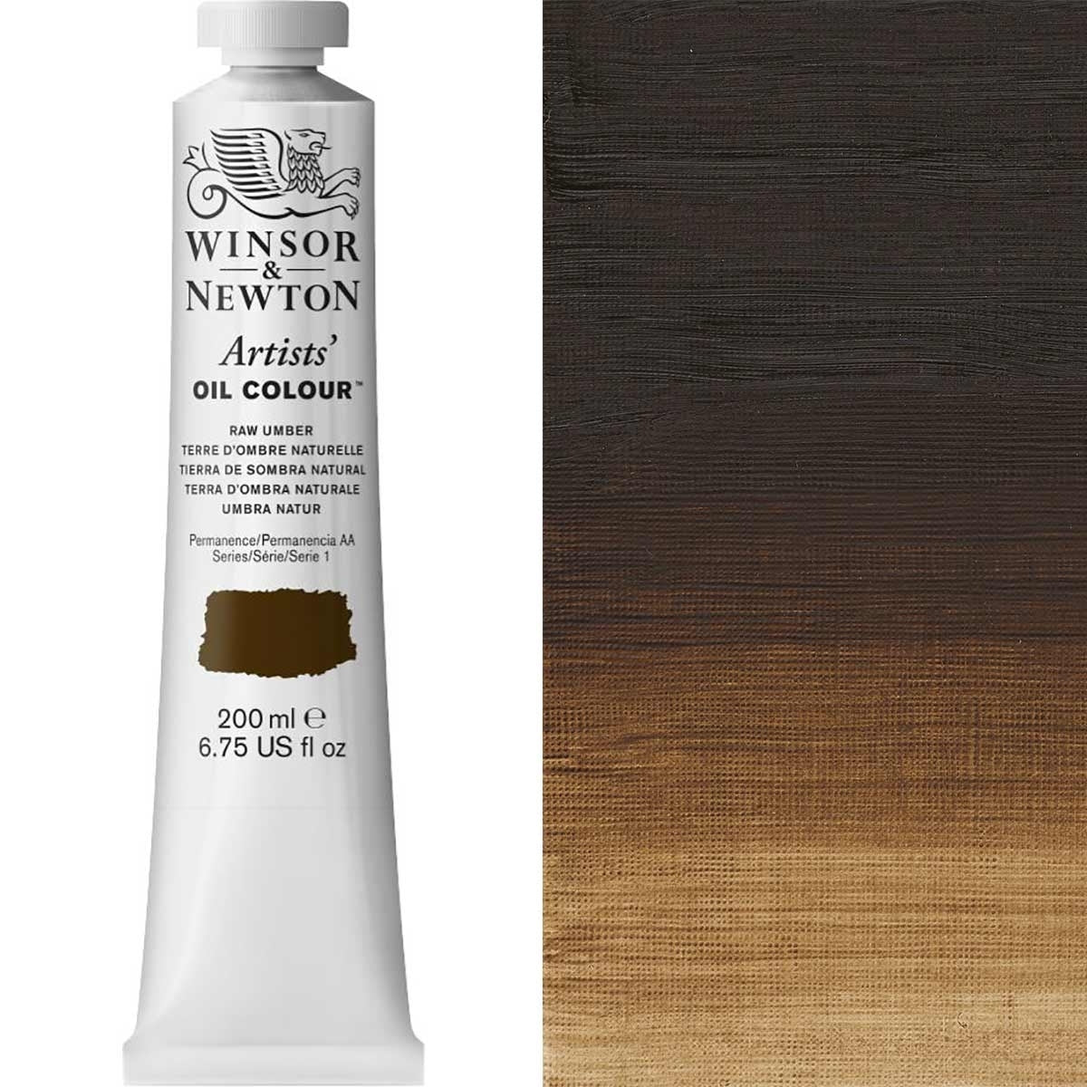 Winsor and Newton - Artists' Oil Colour - 200ml - Raw Umber