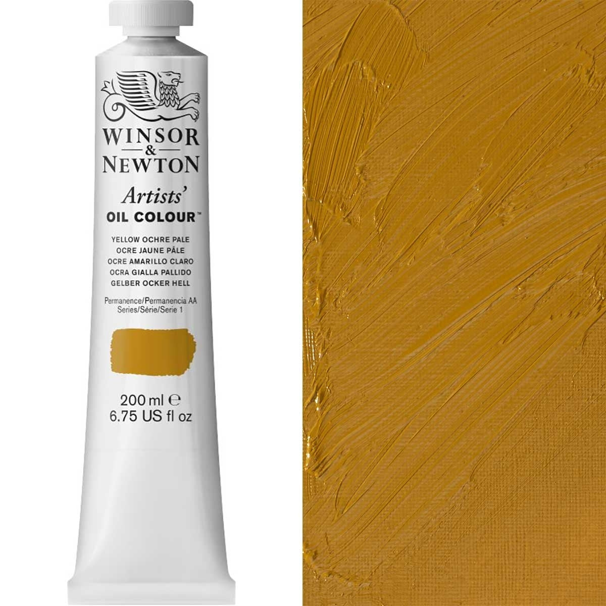 Winsor and Newton - Artists' Oil Colour - 200ml - Yellow Ochre Pale