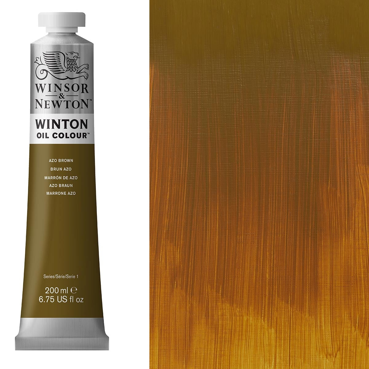 Winsor et Newton - Couleur d'huile Winton - 200 ml - Azo Brown