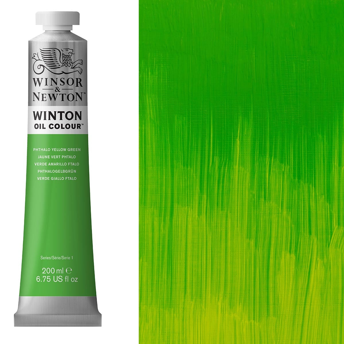 Winsor and Newton-Couleur à l'huile Winton-200ml-Jaune Phthalo Vert