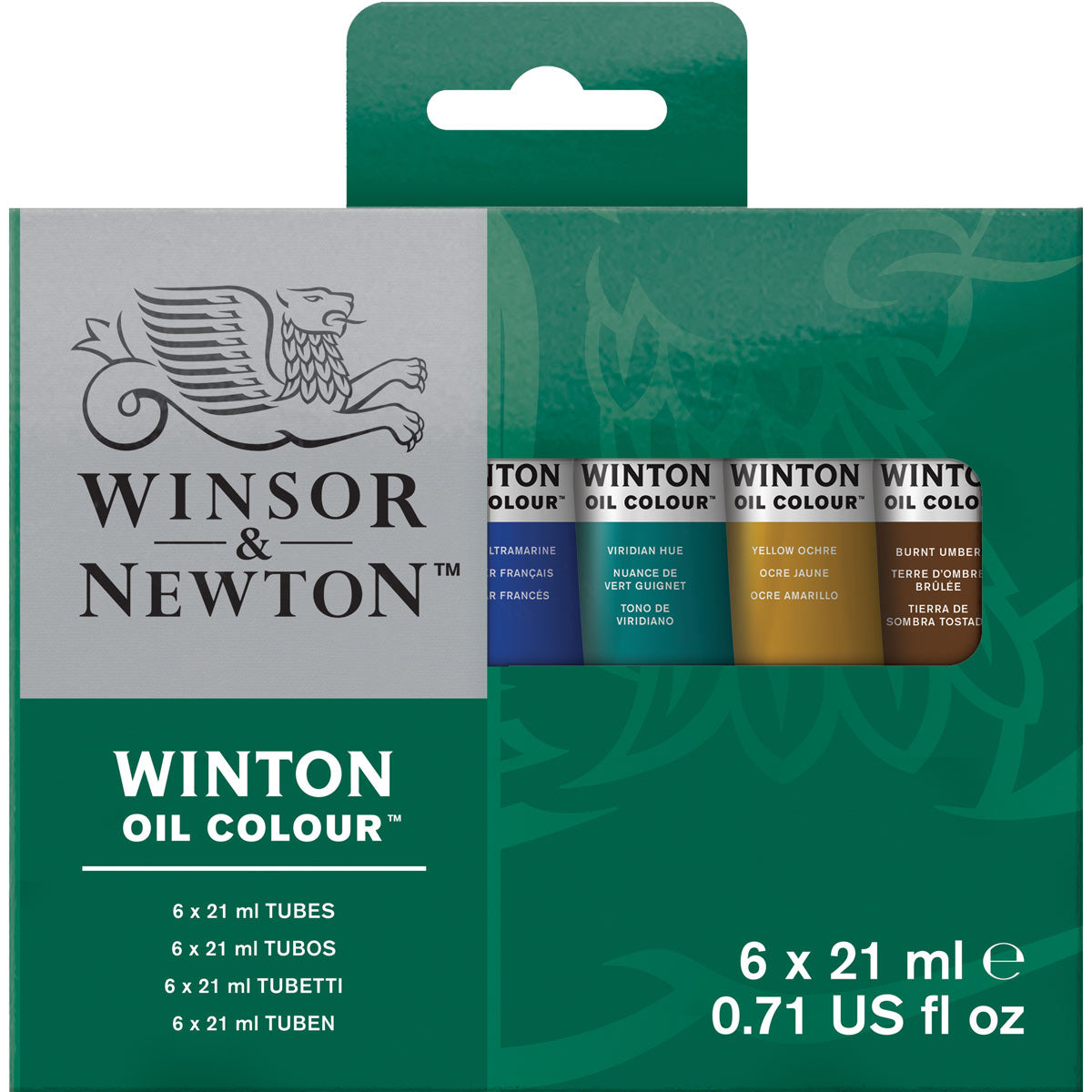 Winsor et Newton - Couleur d'huile Winton - 6 x 21 ml de base