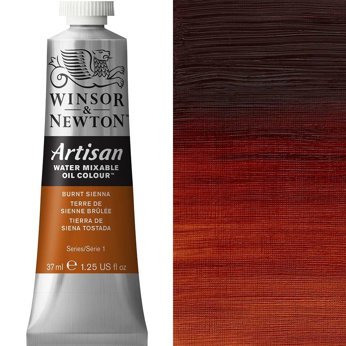 Winsor and Newton - Artisan Oil Colour Watermixable - 37ml - - Burnt Sienna