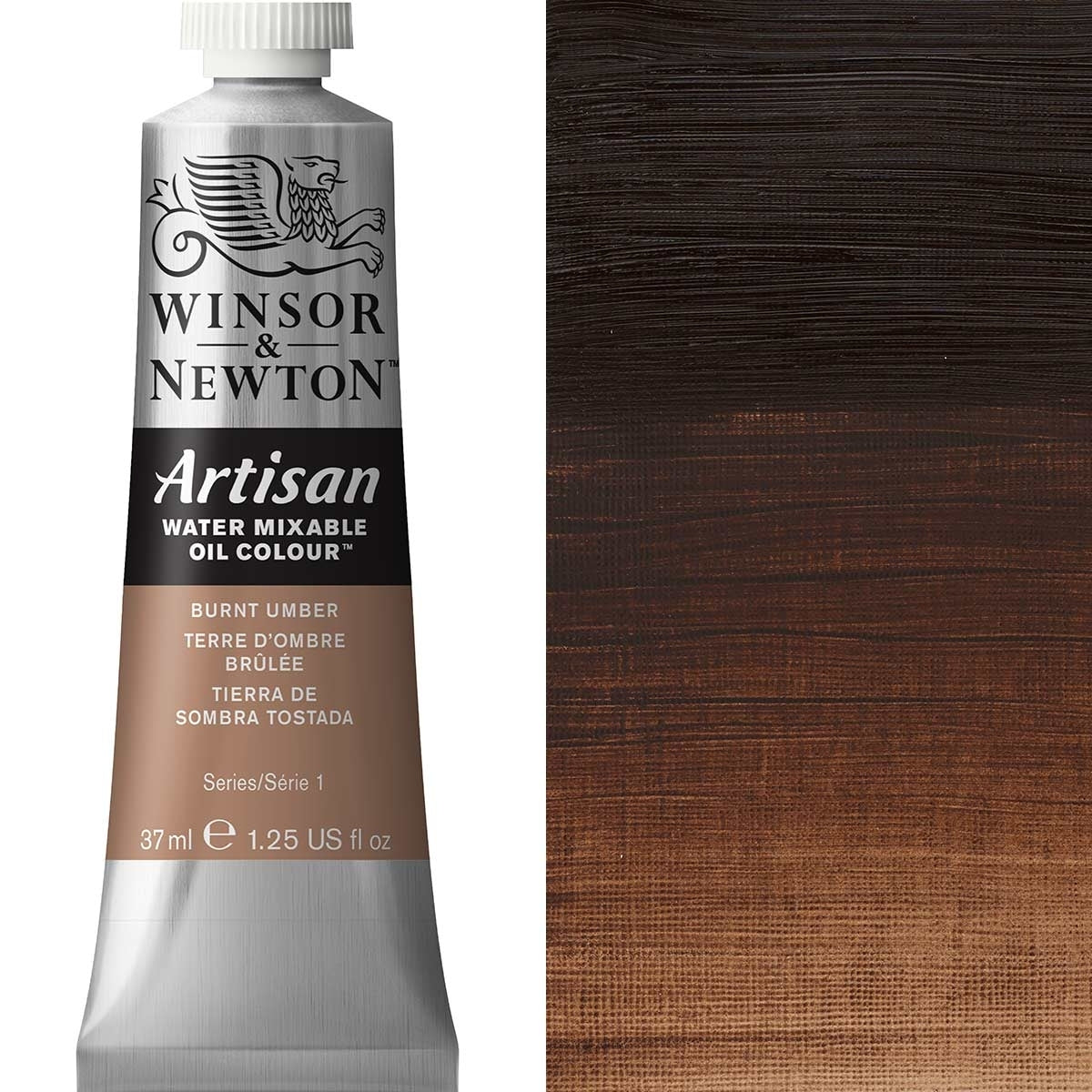 Winsor and Newton - Artisan Oil Colour Watermixable - 37ml - Burnt Umber
