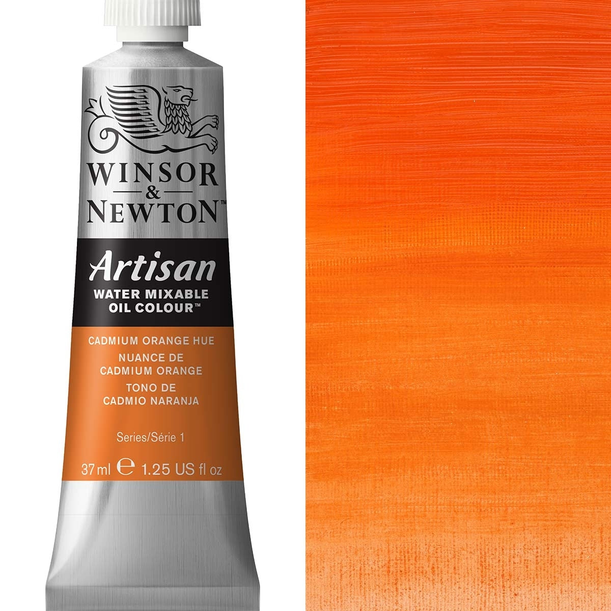 Winsor und Newton - Handwerksölfarbe Wassermischbar - 37 ml - Cadmium Orange Farbton