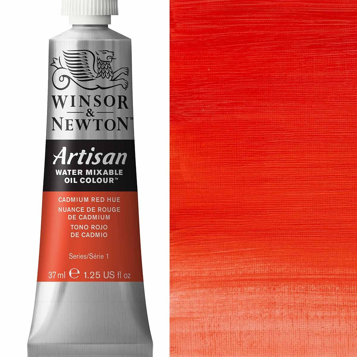 Winsor und Newton - Handwerksölfarbe Wassermischbar - 37 ml - Cadmium Red Farn