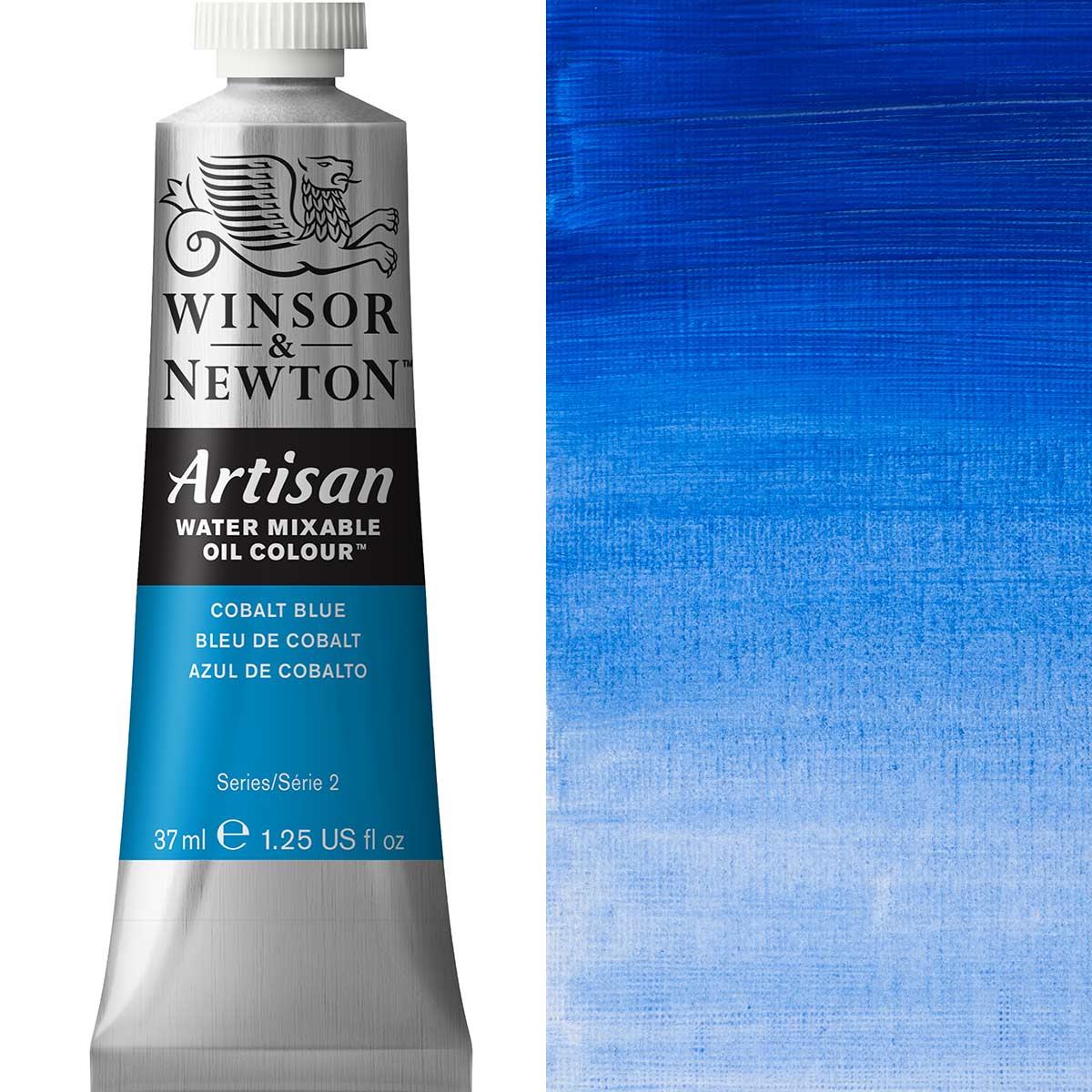Winsor und Newton - Handwerksölfarbe Wassermischbar - 37 ml - Kobaltblau