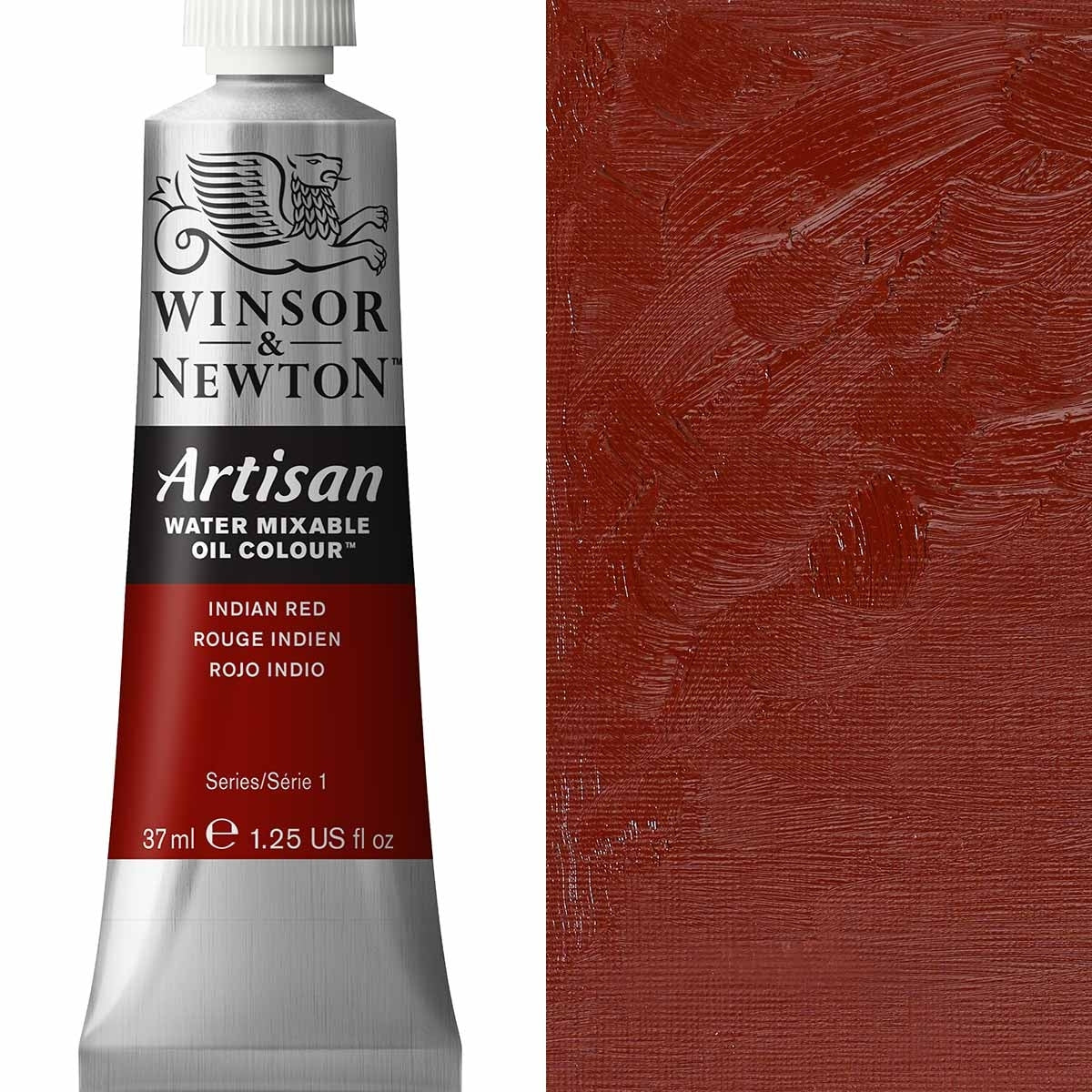 Winsor e Newton - Watermixable di colore olio artigianale - 37 ml - rosso indiano