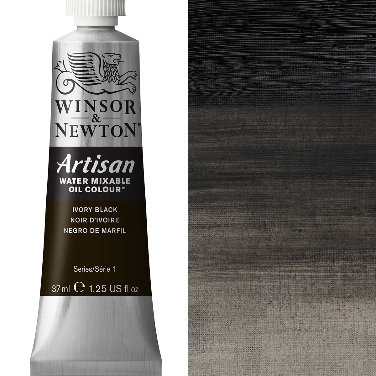 Winsor e Newton - Watermixable di colore olio artigianale - 37 ml - Ivorio nero