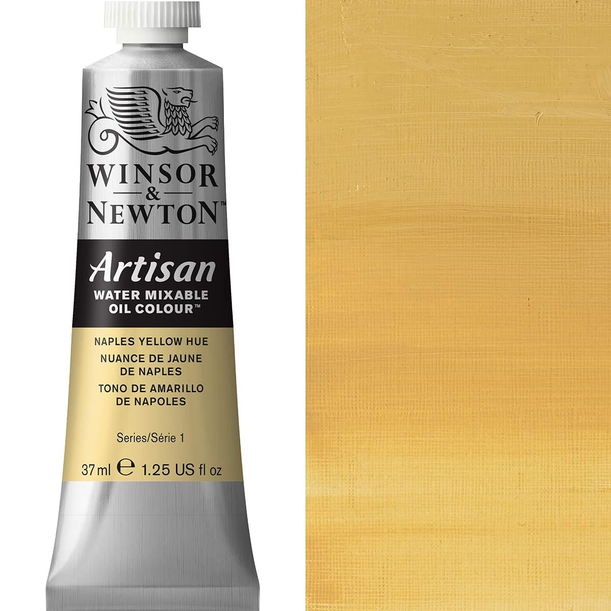 Winsor und Newton - Handwerksölfarbe Wassermischbar - 37 ml - Neapel gelber Farbton