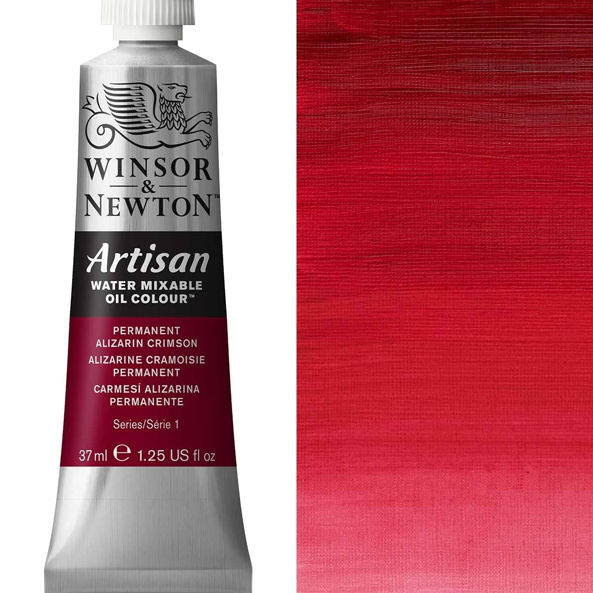 Winsor und Newton - Handwerksölfarbe Wassermischbar - 37 ml - Permanent Alizarin Crimson