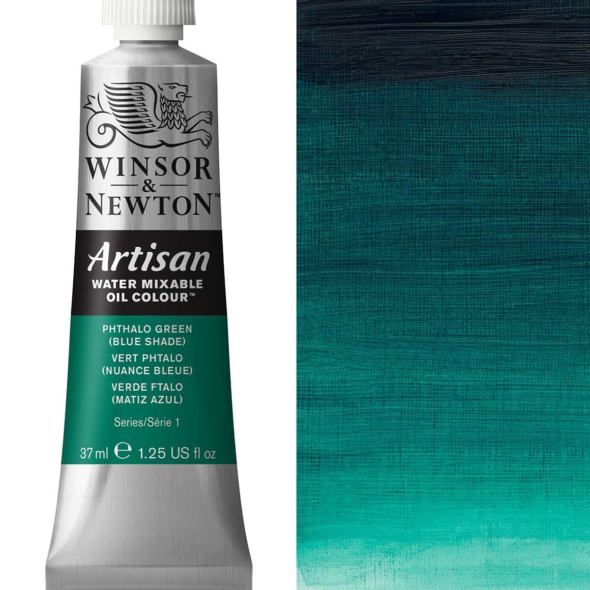 Winsor e Newton - Watermixable a colori dell'olio artigianale - 37 ml - tonalità blu verde phthalo