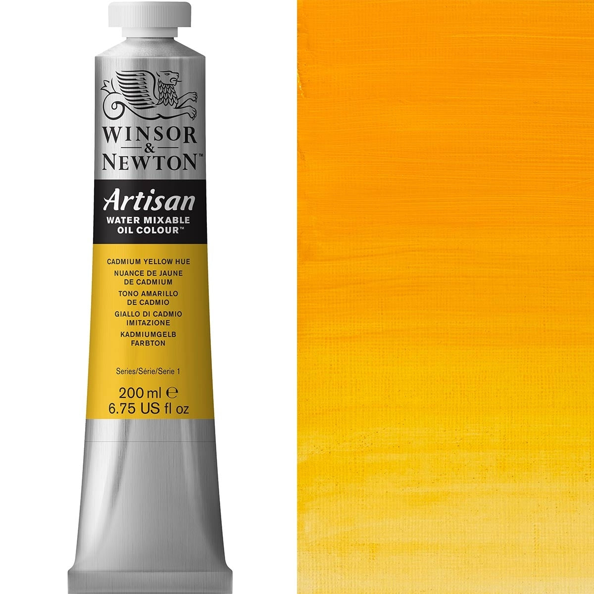 Winsor und Newton - Handwerksölfarbe Wassermischbar - 200 ml - Cadmium Yellow Hue