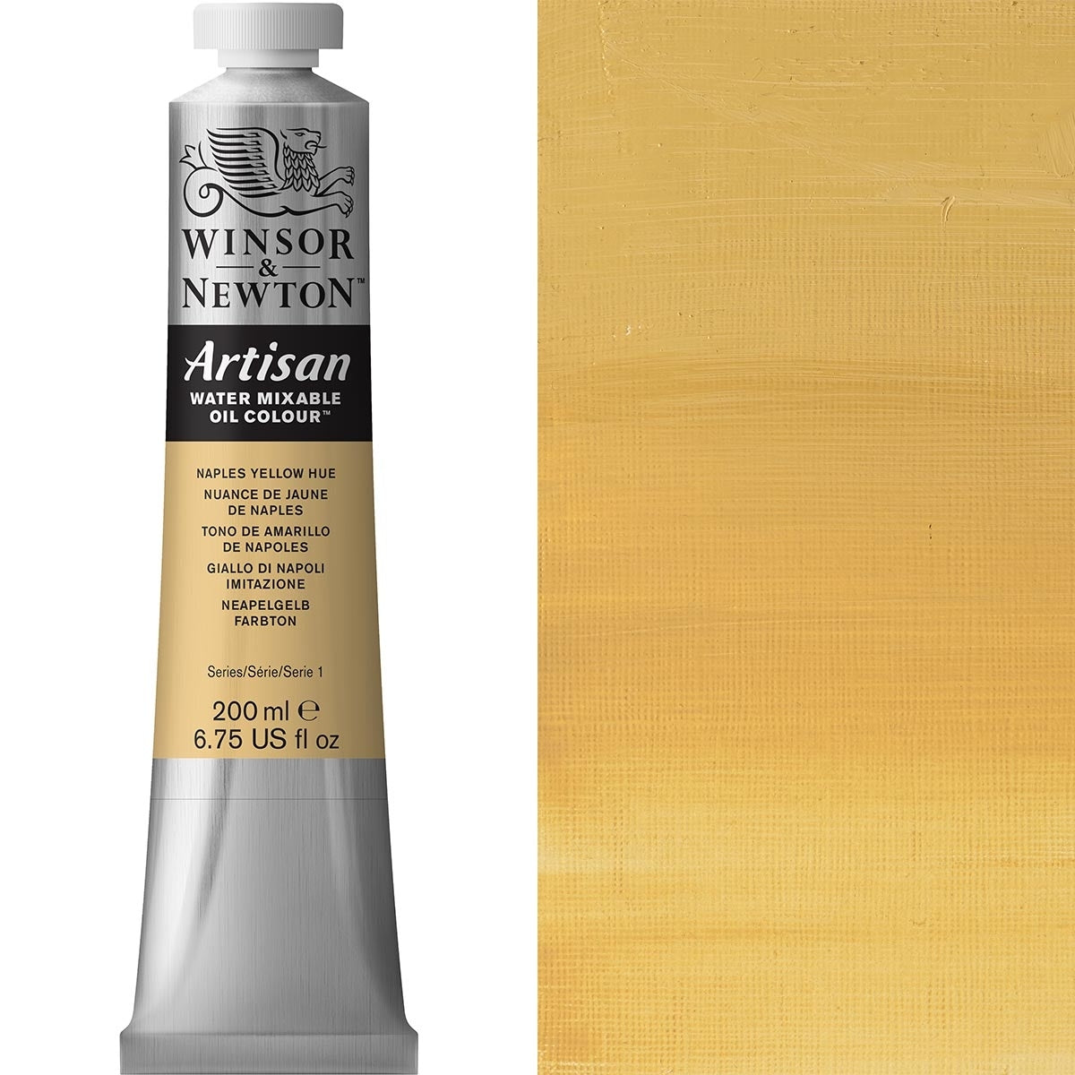 Winsor e Newton - Watermixable di colore olio artigianale - 200 ml - Napoli giallo