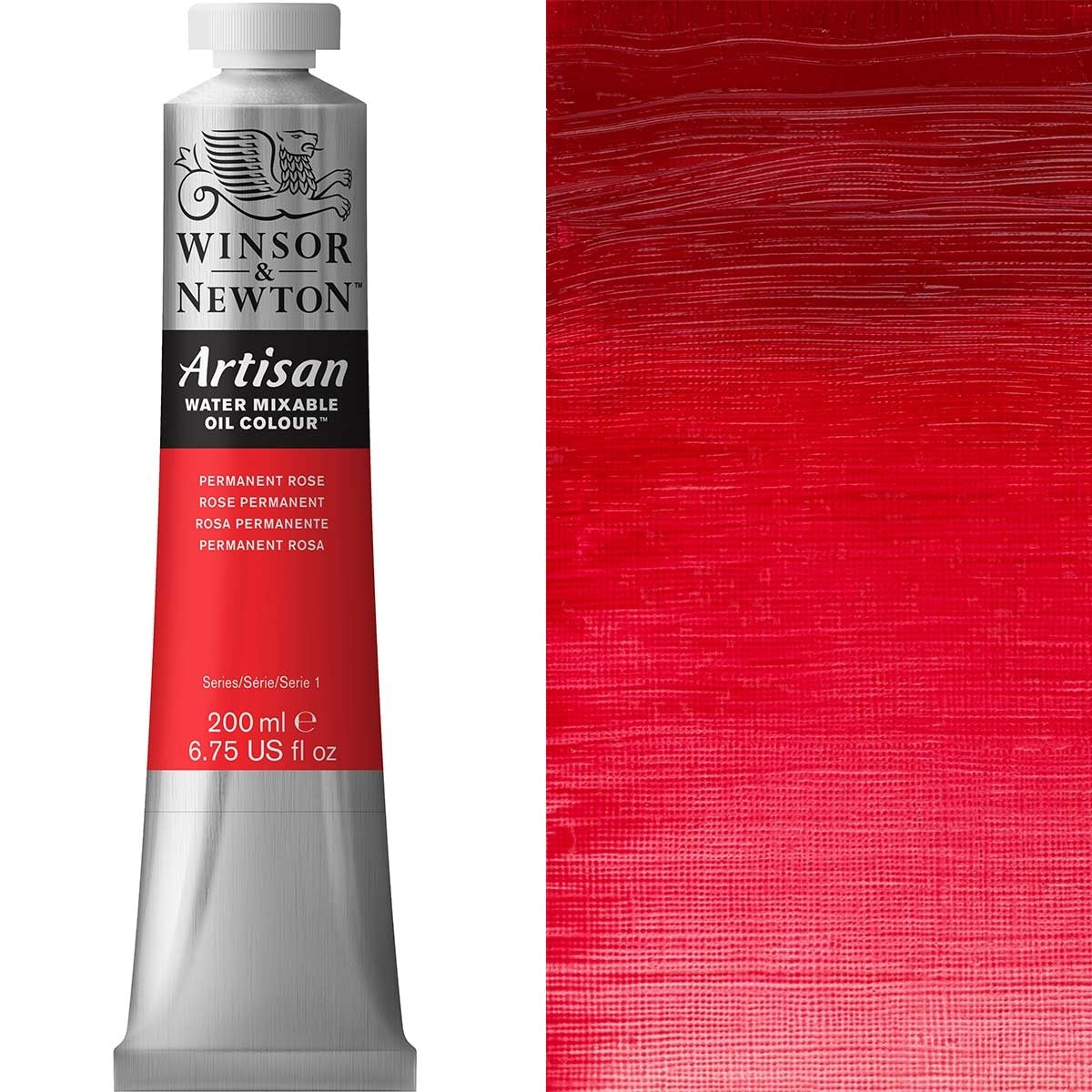 Winsor en Newton - Artisan Oil Color Water Mixable - 200 ml - Permanente Rose