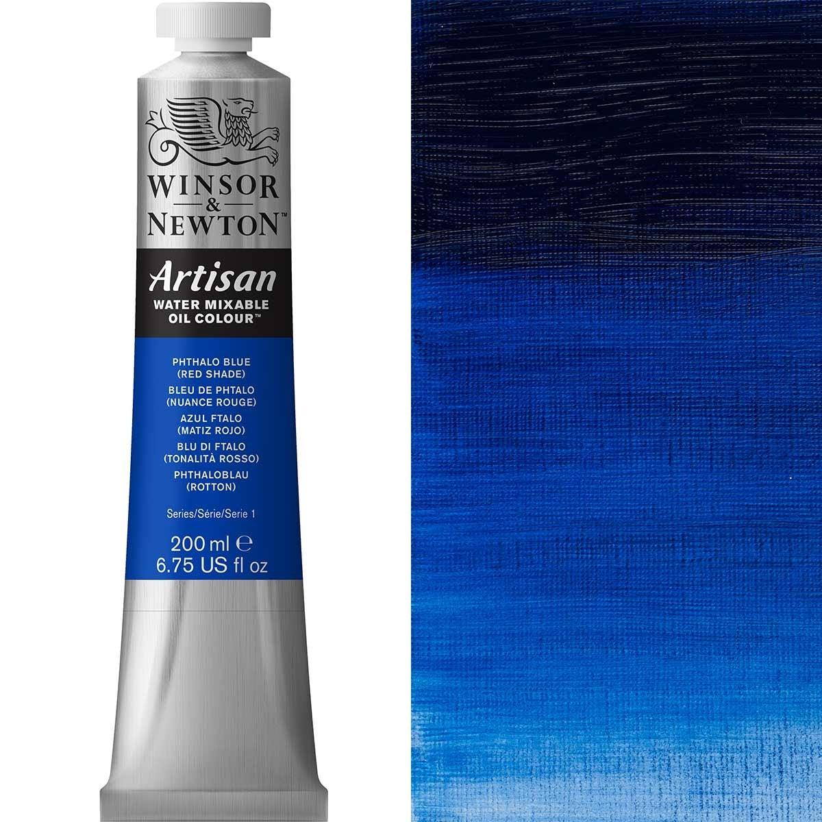 Winsor et Newton - Couleur d'huile artisanale Watermixable - 200 ml - Phthalo Blue Red Shade