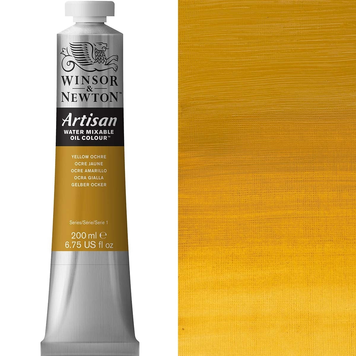 Winsor et Newton - Couleur d'huile artisanale Natermable - 200 ml - Oche jaune