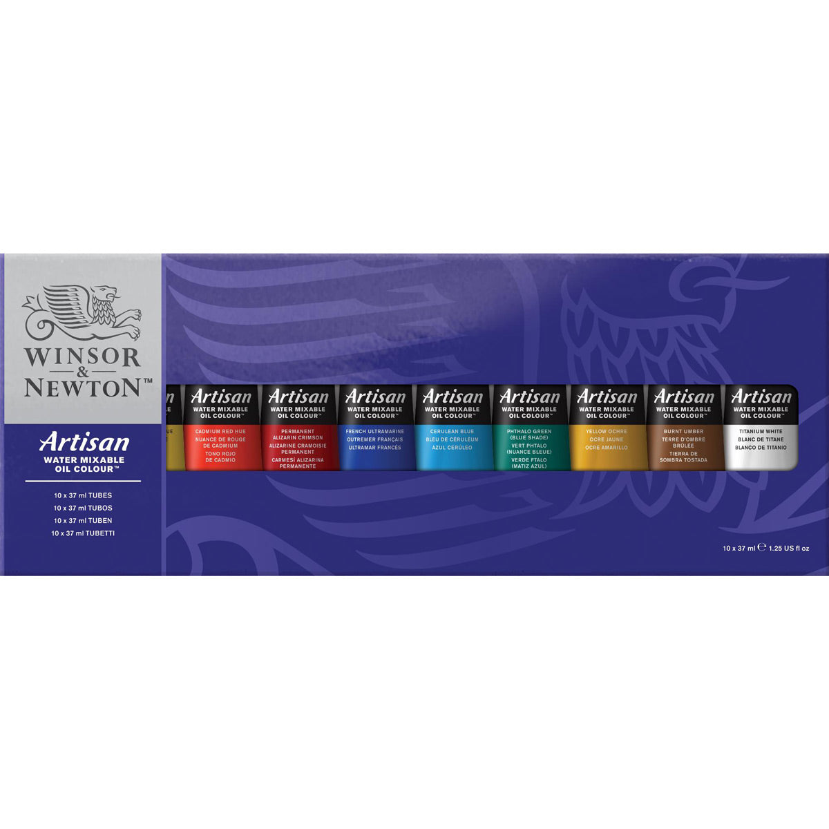 Winsor e Newton - Watermixable di colore olio artigianale - 10 x 37 ml - set tubo