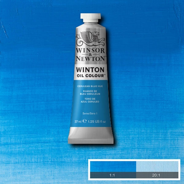 Winsor and Newton - Winton Oil Colour - 37ml - Cerulean Blue Hue (10)